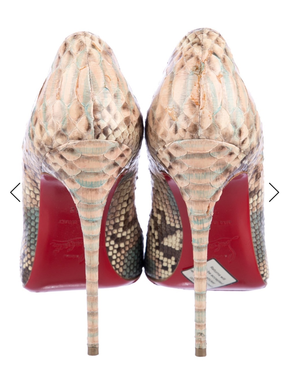 Christian Louboutin Python Pumps - Picture 4 of 4